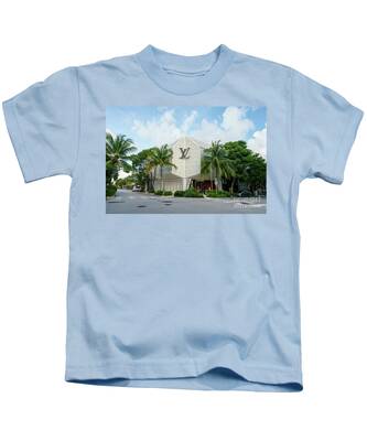 3D model kids t-shirt in sky blue Louis Vuitton Print VR / AR / low-poly