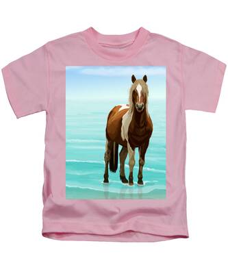 Chincoteague Pony Kids T-Shirts