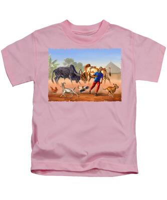 Bull Fight Kids T-Shirts