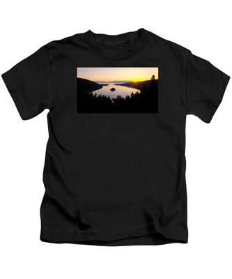 Island Lake Tahoe Kids T-Shirts