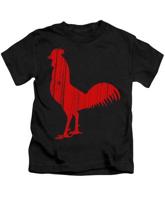 Black Rooster Kids T-Shirts