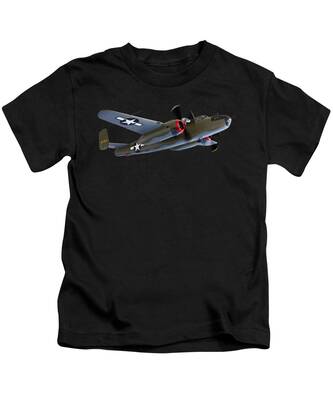 Twin Engine Aircraft Kids T-Shirts