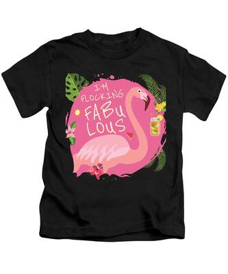 Flamingo Beach Kids T-Shirts
