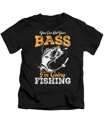 I Like Big Bites Funny Bass Fishing Kids T-Shirt by Me - Pixels