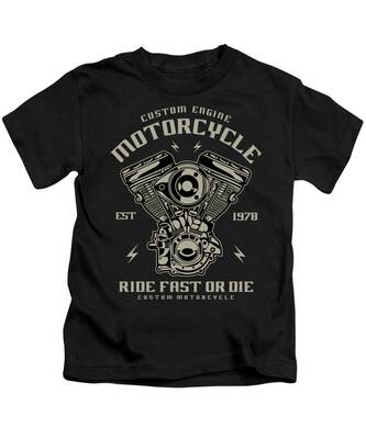 Motorcycle Engine Kids T-Shirts