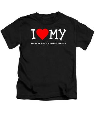 American Staffordshire Terrier Kids T-Shirts