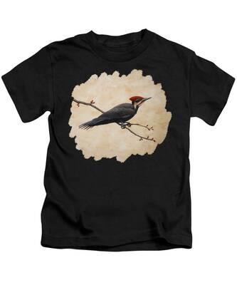 Pileated Woodpeckers Kids T-Shirts