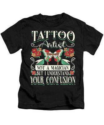 Custom Name 3D All over Print Tattoo Artist T Shirt Tattoo Lover Black