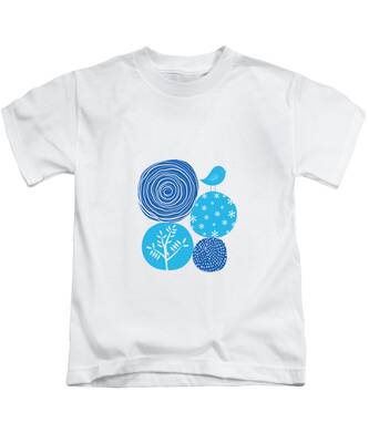 LittleBunnySunshine Pretty Pastel Swirl of Flowers Doodle Design T-Shirt