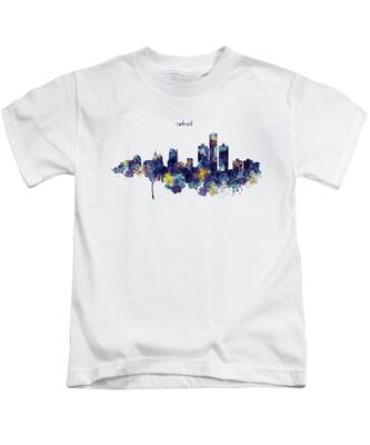 Detroit Skyline Kids T-Shirts
