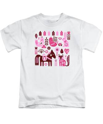 Folk Horse Kids T-Shirts
