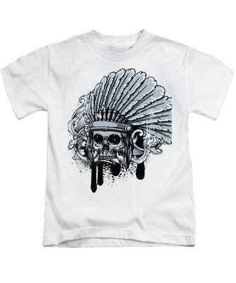 Native American Headdress Kids T-Shirts