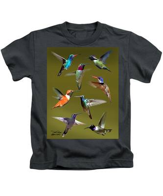 Black-chinned Hummingbird Kids T-Shirts