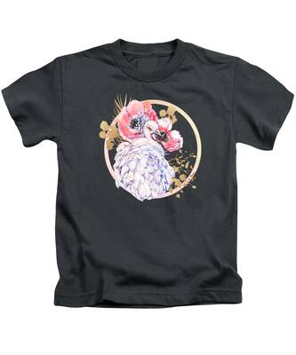 Peacock Flower Kids T-Shirts