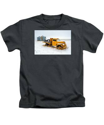 Trucks Snow Landscapes Kids T-Shirts