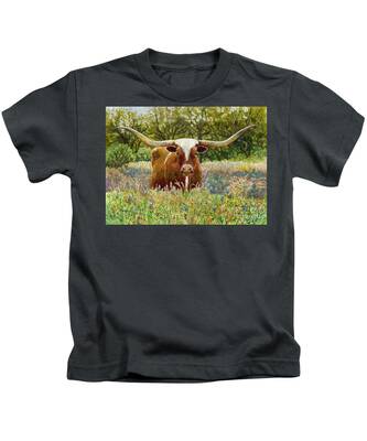 Texas Wildflowers Kids T-Shirts