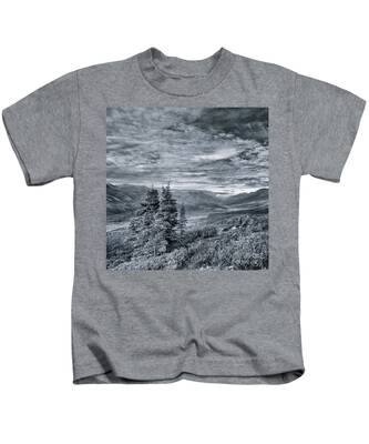 Monochrome Landscapes Kids T-Shirts