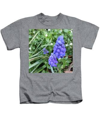 Grape Hyacinth Kids T-Shirts