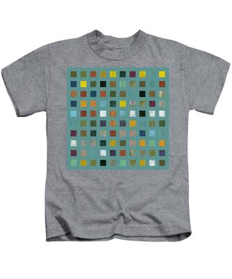 Abstract Square Patterns Kids T-Shirts