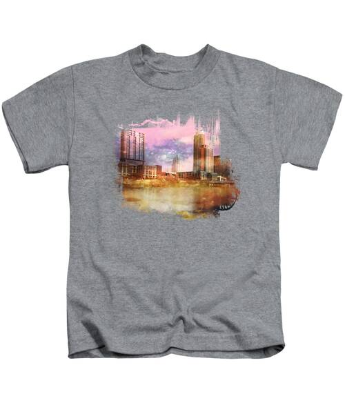 Austin Cityscape Kids T-Shirts