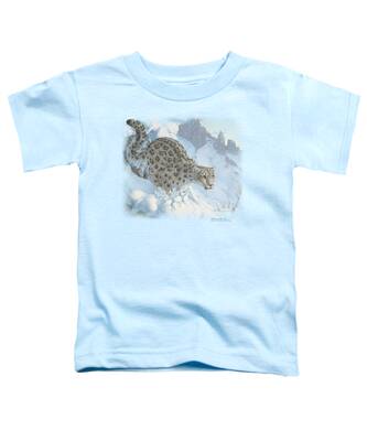 Snow Leopard Toddler T-Shirts