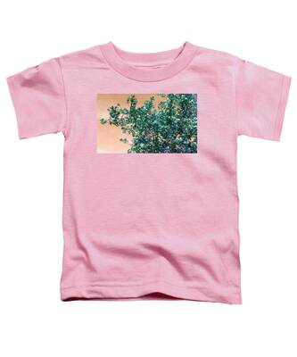 Teal Flowers Toddler T-Shirts