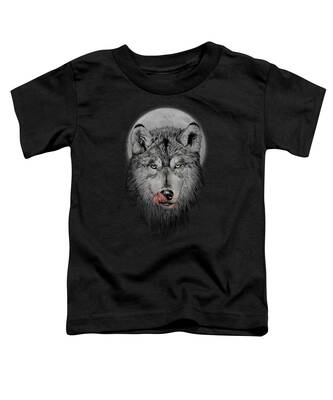 Wolf Moon Toddler T-Shirts