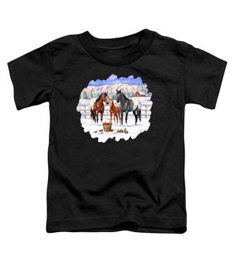 Snow Covered Trees Toddler T-Shirts
