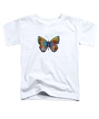 Butterflies Brown Toddler T-Shirts