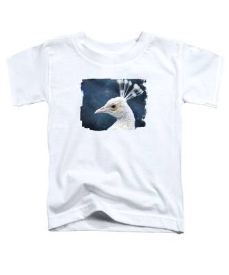 Albino Peacock Toddler T-Shirts