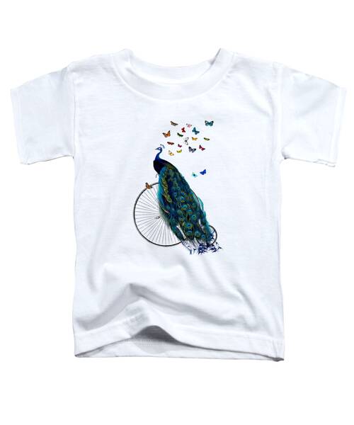 Peacock Tail Toddler T-Shirts