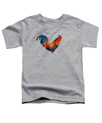 Colorful Rooster Toddler T-Shirts
