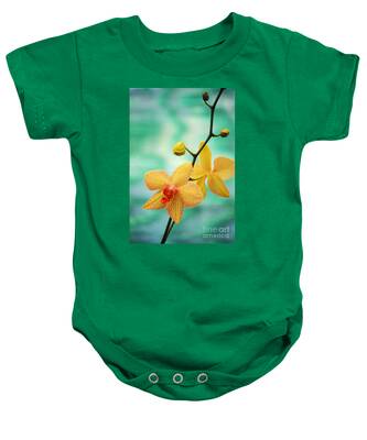 Delicate Orchids Baby Onesies
