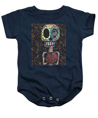 Day of the Dead Inspired Paintings Baby Onesies