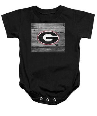 University of Georgia Bulldogs Circle G Baby Striped Bodysuit 