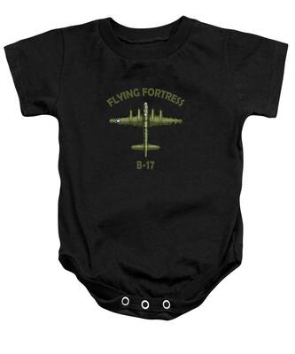 B17 Flying Fortress Baby Onesies
