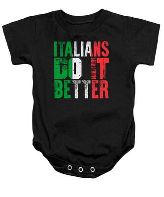 fhcbfgd Italia Flag Short Sleeve Baby Onesies Infant Bodysuit 