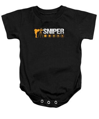 Infant Authentic Gerber Onesie Punisher Skull Baby Fun American Hero Sniper 