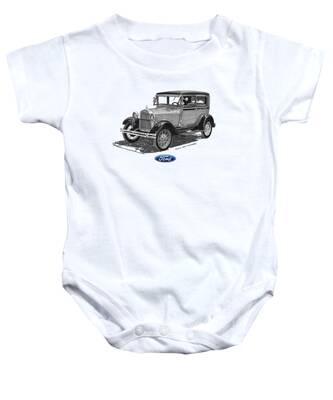 Ford Model A Baby Onesies
