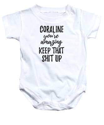 Baby Onepiece Firts Birthday Baby Gift Baby Birthday Baby Shower Coraline Neil Gaiman Baby Bodysuit
