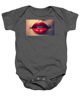 Open-mouthed Kiss Baby Onesies