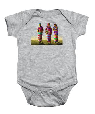 Thick Paint Baby Onesies