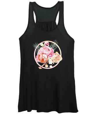 Floral Collage Women's Tank Tops