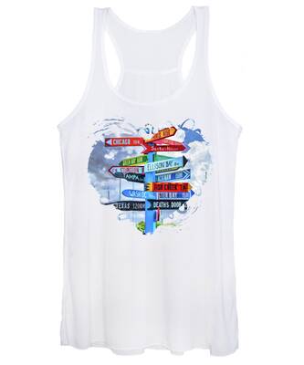 Direction Sign Women's Tank Tops