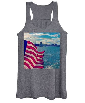 United States Flags Women's Tank Tops