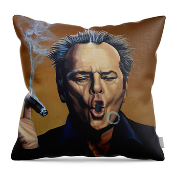 Jack Nicholson Throw Pillows