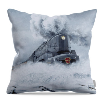 Steam Locomotive Throw Pillows