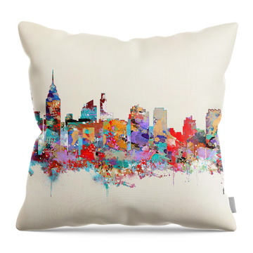 Philadelphia Skyline Throw Pillows