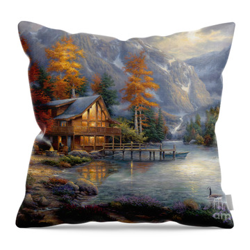 Rustic Throw Pillow by Peter Tellone - Pixels