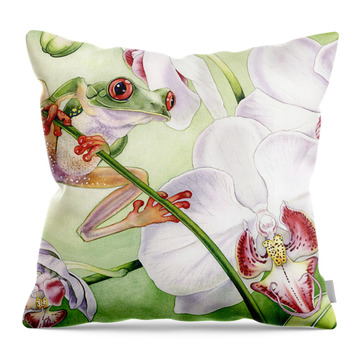 Frogs Throw Pillows